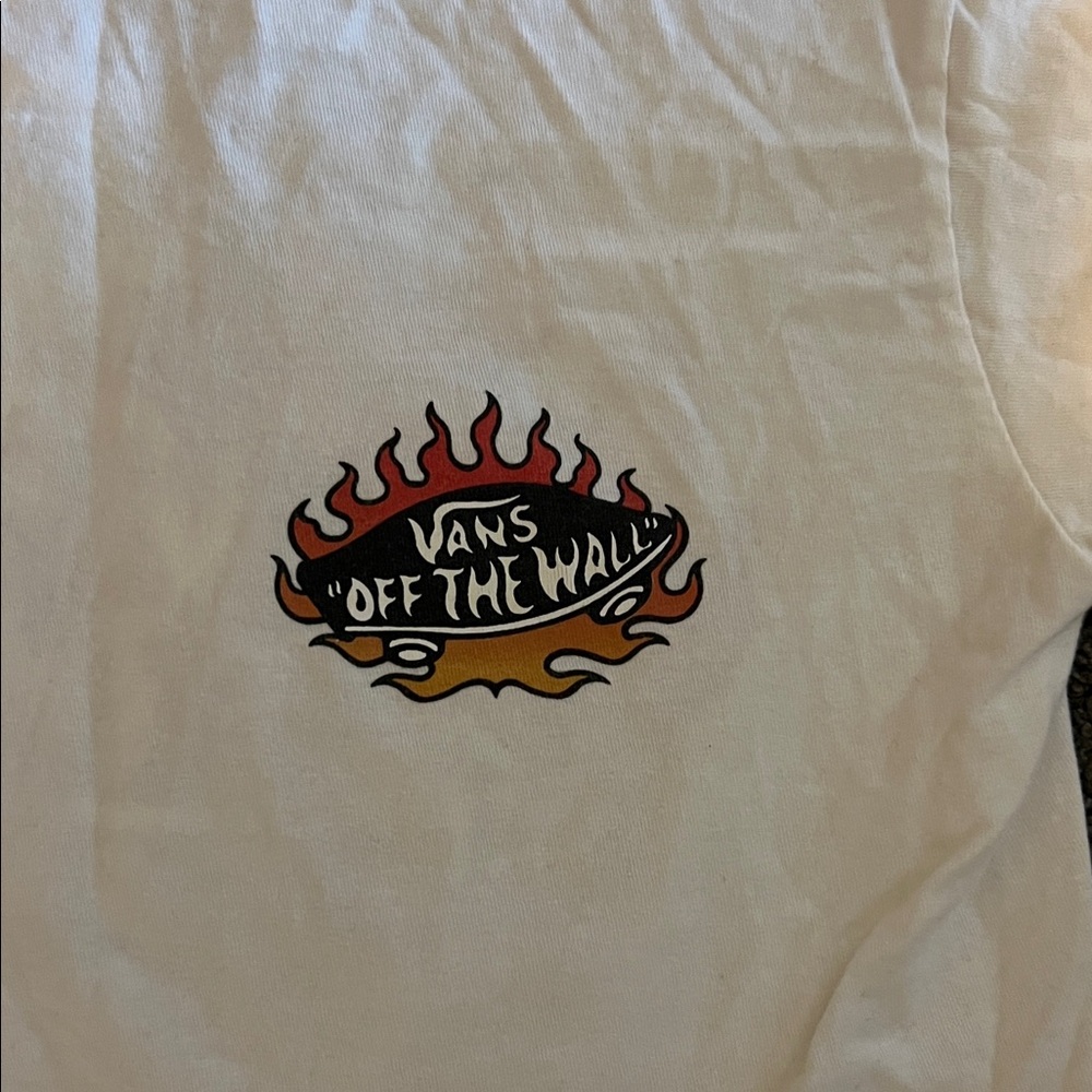 Vans White Tee with Graphic Design - Picture 2 of 5